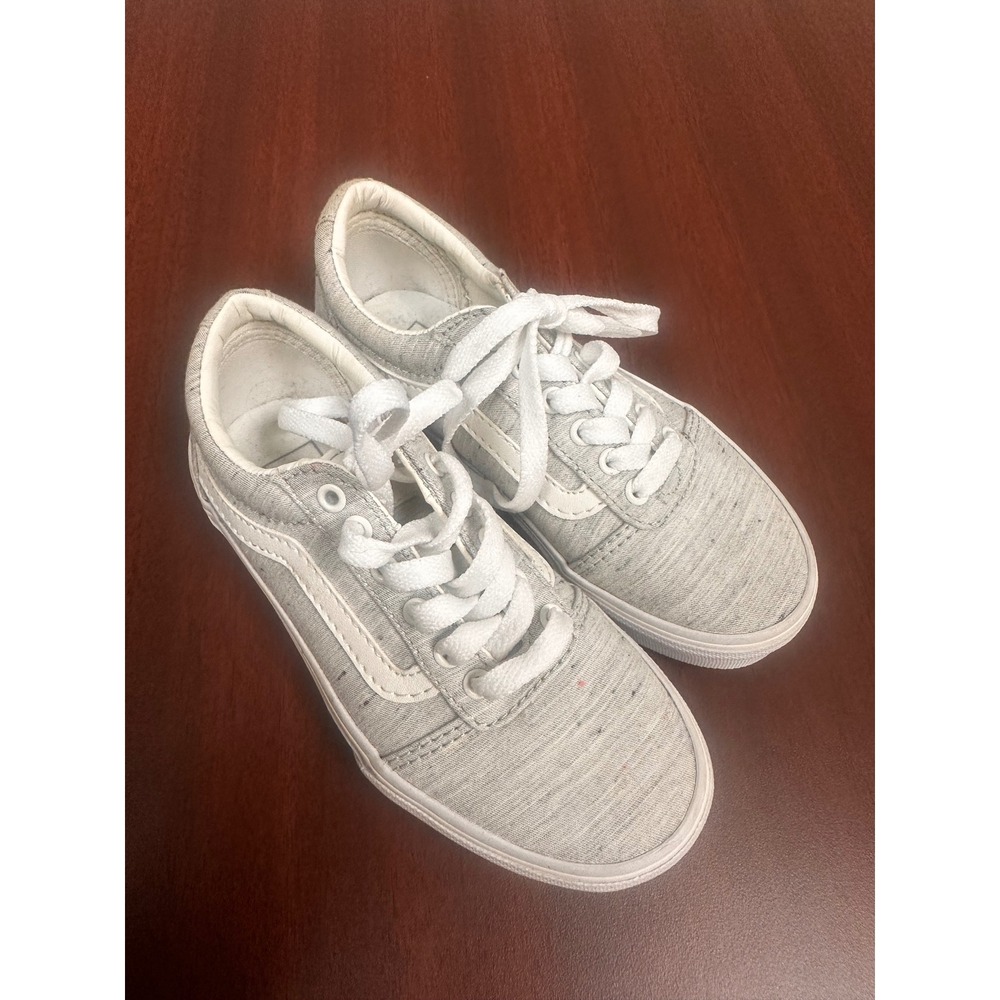 Vans Ward Low Top Heather Gray Skate Sneakers Kids Missy Size 12 Casual Shoes
